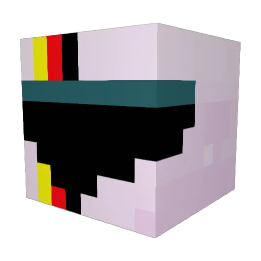 SEB5V Minecraft avatar head, 3D render