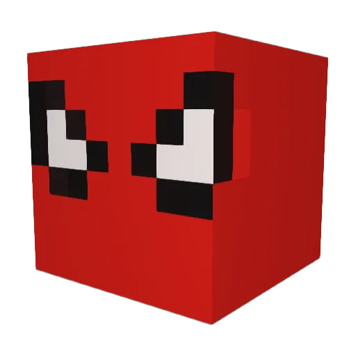 SEBASLUNAV Minecraft avatar head, 3D render