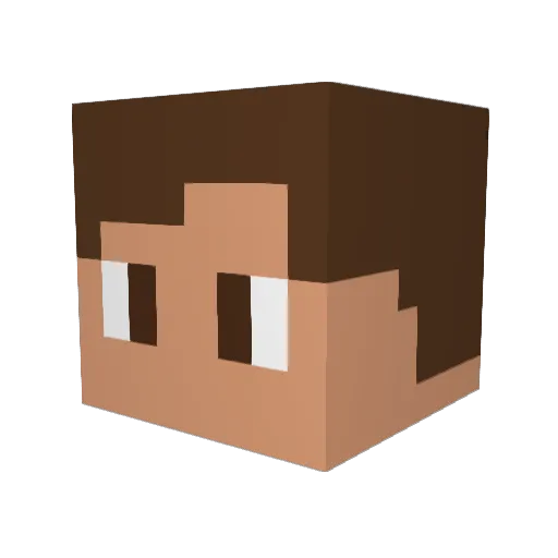 SEBAS_sL Minecraft avatar head, 3D render