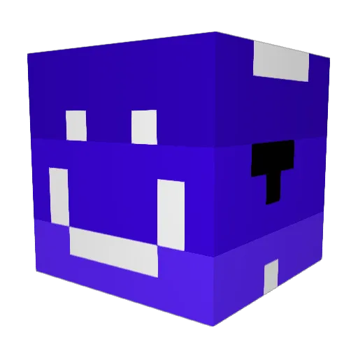 SEBI2918 Minecraft avatar head, 3D render
