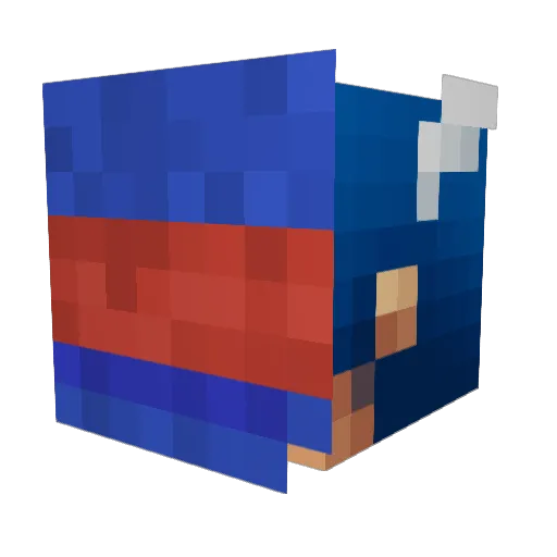SEBTHESIMP3 Minecraft avatar head, 3D render