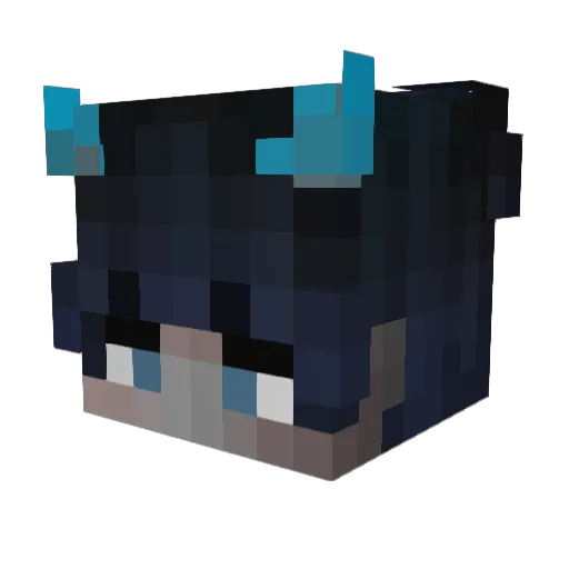 SECC1 Minecraft avatar head, 3D render