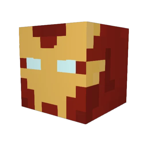 SECTION10 Minecraft avatar head, 3D render