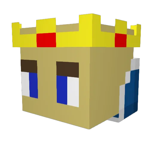 SEEEMLESS Minecraft avatar head, 3D render