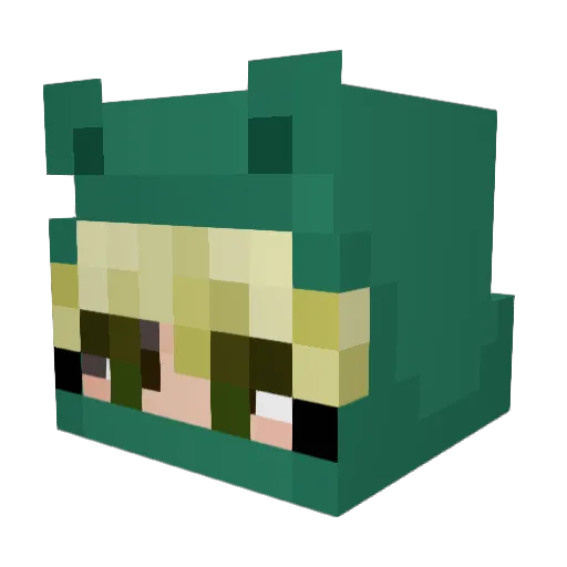 SEER1308 Minecraft avatar head, 3D render