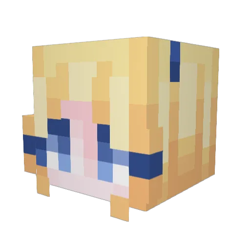 SEERHOUND Minecraft avatar head, 3D render