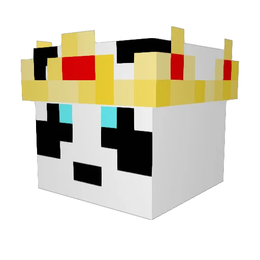 SEETHAT2 Minecraft avatar head, 3D render