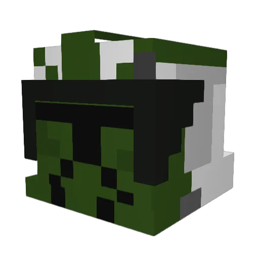 SEGARRA Minecraft avatar head, 3D render