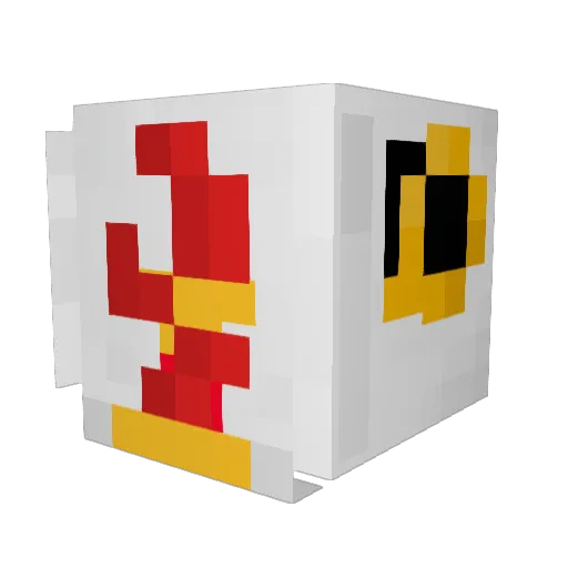 SEGCCoco Minecraft avatar head, 3D render