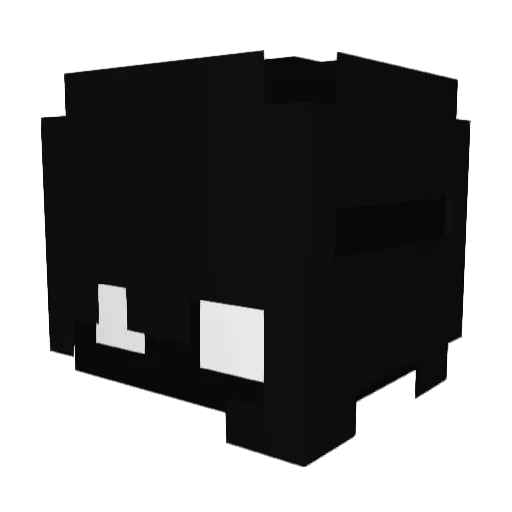 SEGQ_ Minecraft avatar head, 3D render