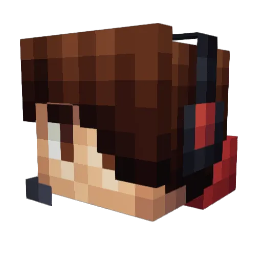 SEGUNLAN Minecraft avatar head, 3D render