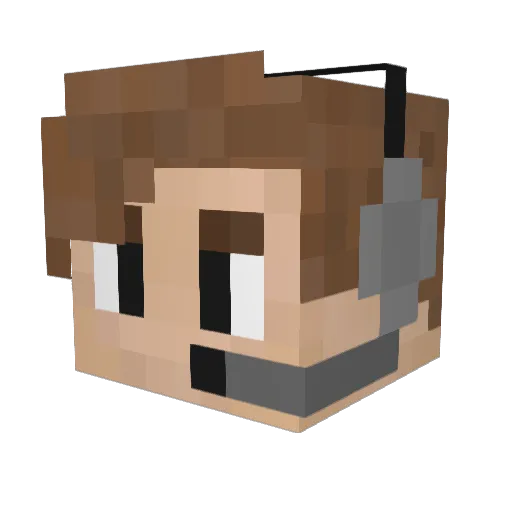 SEJE_JAKOB Minecraft avatar head, 3D render