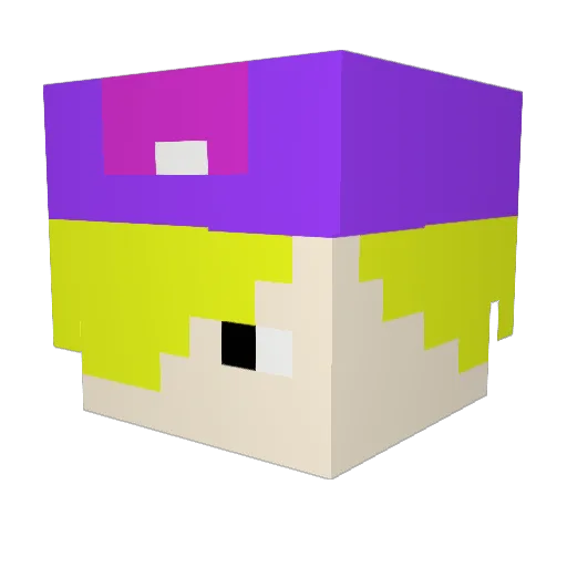 SEMOLINI Minecraft avatar head, 3D render