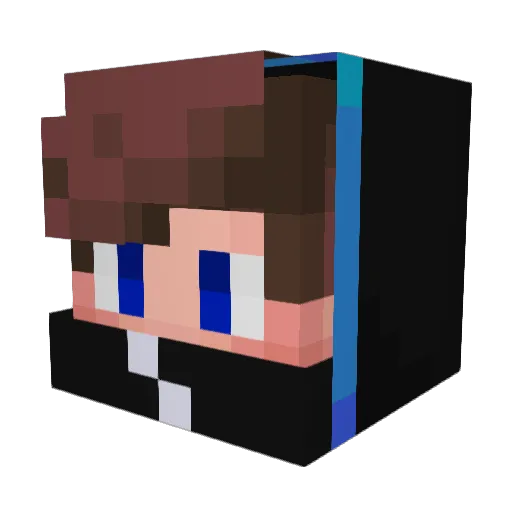 SEMelody Minecraft avatar head, 3D render