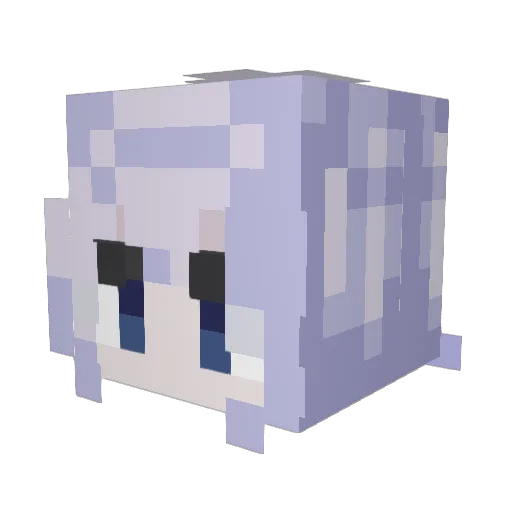 SENCA2 Minecraft avatar head, 3D render