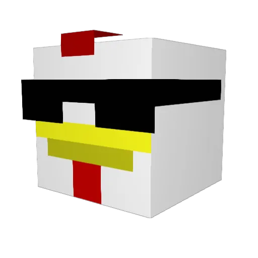 SENEdaniel Minecraft avatar head, 3D render
