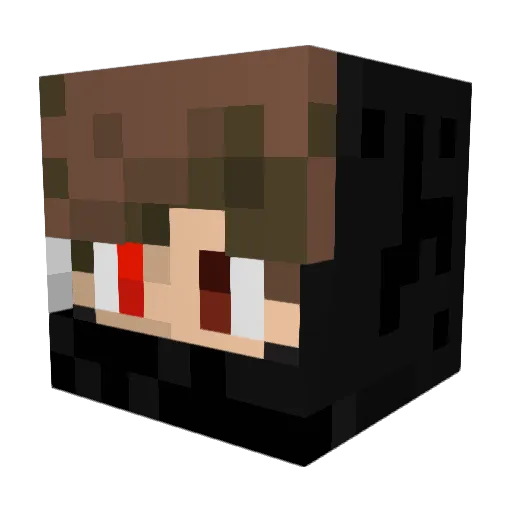 SENFULO Minecraft avatar head, 3D render