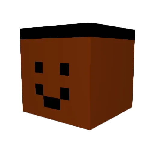 SENNEKOTEN Minecraft avatar head, 3D render