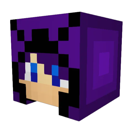 SEN_Win Minecraft avatar head, 3D render