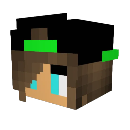 SEOFail Minecraft avatar head, 3D render