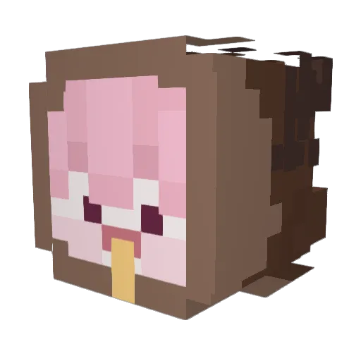 SEONG_KYOUNG Minecraft avatar head, 3D render