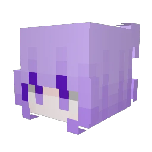 SEPY_chzzk Minecraft avatar head, 3D render