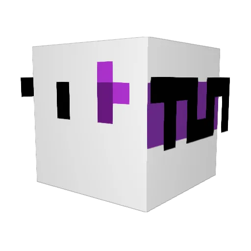 SETENG Minecraft avatar head, 3D render