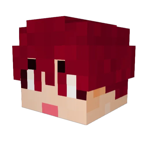 SETLETY Minecraft avatar head, 3D render