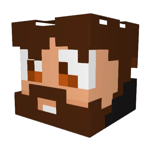 SEYMOUR15 Minecraft avatar head, 3D render