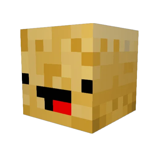 SE_Prime Minecraft avatar head, 3D render