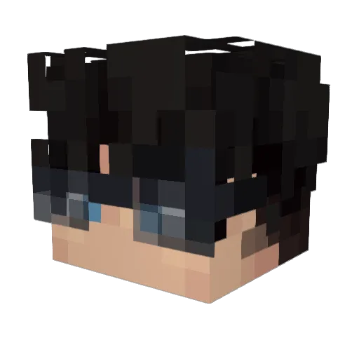 SEv701 Minecraft avatar head, 3D render