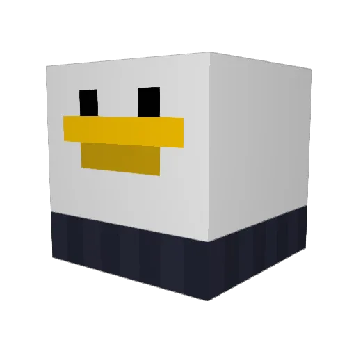 SFA16 Minecraft avatar head, 3D render