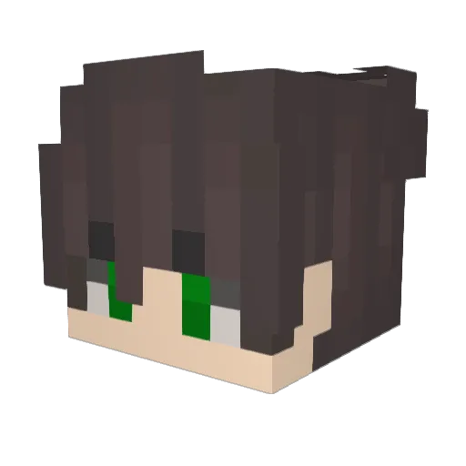 SFTB Minecraft avatar head, 3D render