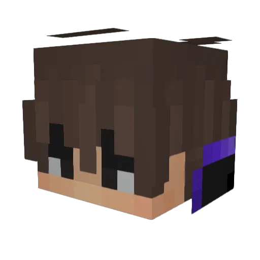 SFermus Minecraft avatar head, 3D render