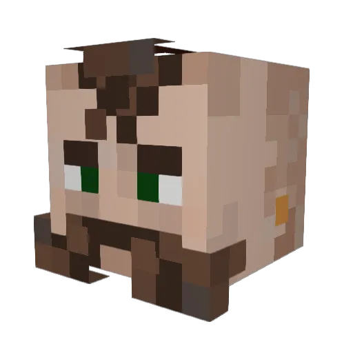 SFlintik Minecraft avatar head, 3D render