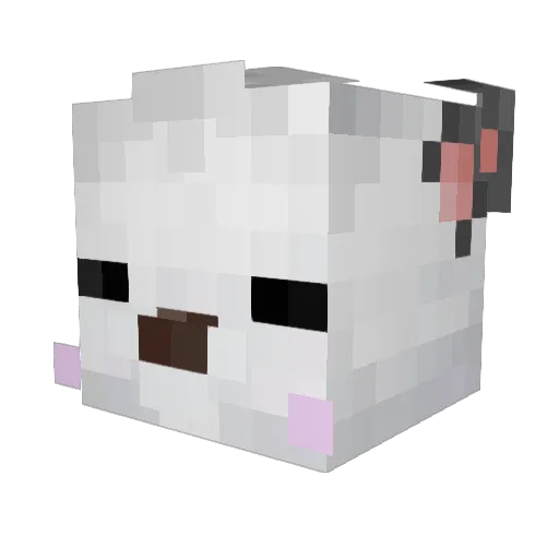 SFoxwood Minecraft avatar head, 3D render