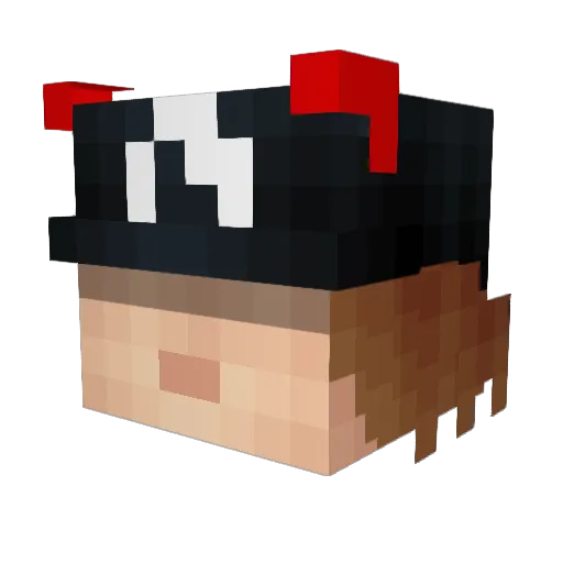 SGC330 Minecraft avatar head, 3D render