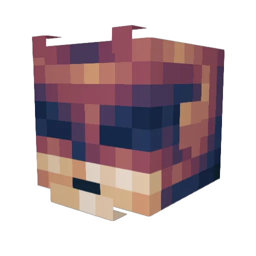 SGD Minecraft avatar head, 3D render