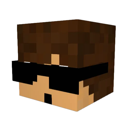 SGFor3 Minecraft avatar head, 3D render