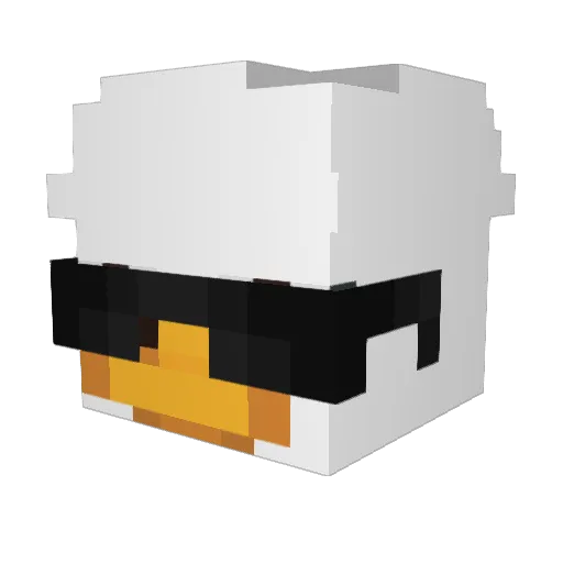 SGIsrael Minecraft avatar head, 3D render
