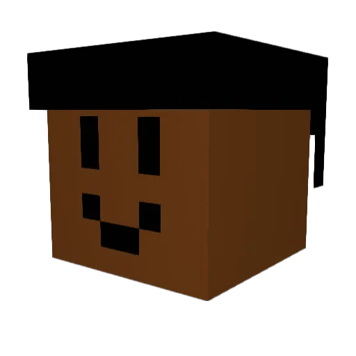 SGLRTY Minecraft avatar head, 3D render