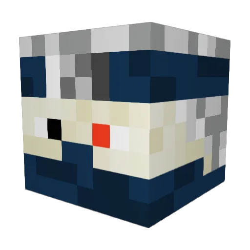 SGMMoore Minecraft avatar head, 3D render