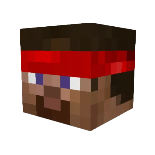 SGTEbz Minecraft avatar head, 3D render