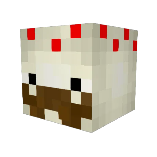 SGTMello Minecraft avatar head, 3D render