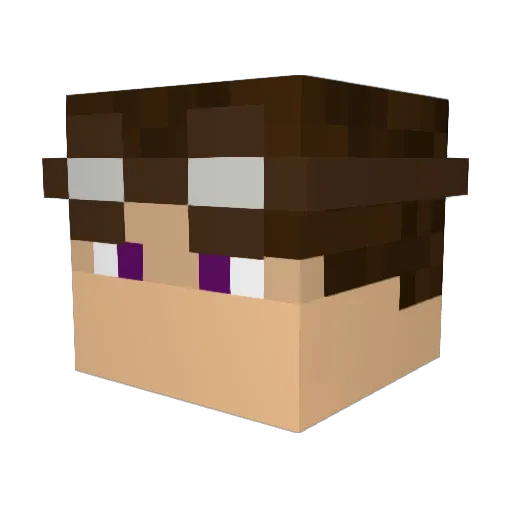SGTQuampy Minecraft avatar head, 3D render