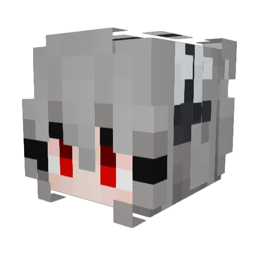 SGW66 Minecraft avatar head, 3D render