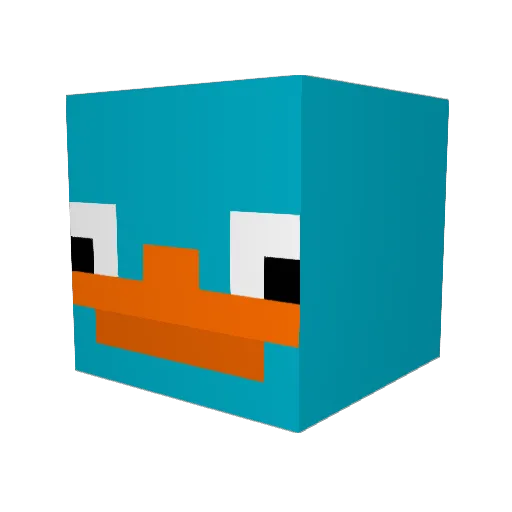 SGZAY Minecraft avatar head, 3D render