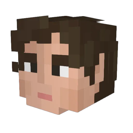 SGamer5000 Minecraft avatar head, 3D render