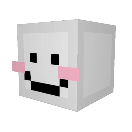 SGoober Minecraft avatar head, 3D render