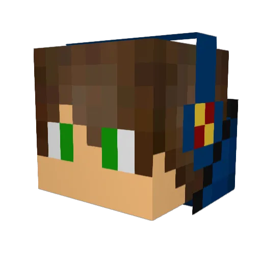SGradur Minecraft avatar head, 3D render